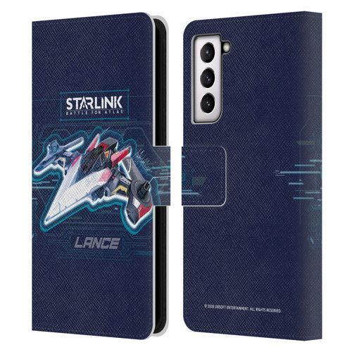 Starlink Battle for Atlas Starships Lance Leather Book Wallet Case Cover For Samsung Galaxy S21 5G