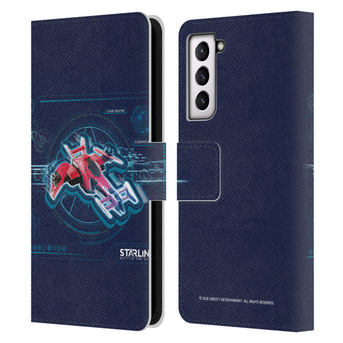 Starlink Battle for Atlas Starships Pulse Leather Book Wallet Case Cover For Samsung Galaxy S21 5G