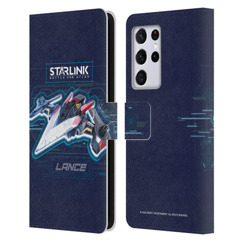 Starlink Battle for Atlas Starships Lance Leather Book Wallet Case Cover For Samsung Galaxy S21 Ultra 5G
