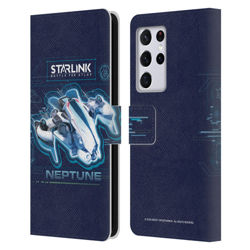 Starlink Battle for Atlas Starships Neptune Leather Book Wallet Case Cover For Samsung Galaxy S21 Ultra 5G