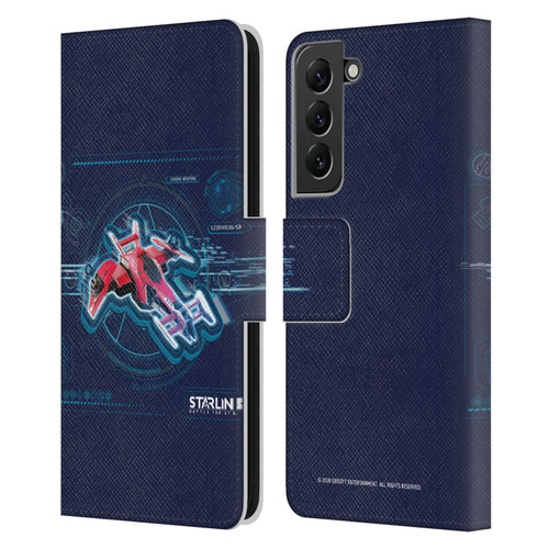 Starlink Battle for Atlas Starships Pulse Leather Book Wallet Case Cover For Samsung Galaxy S22+ 5G