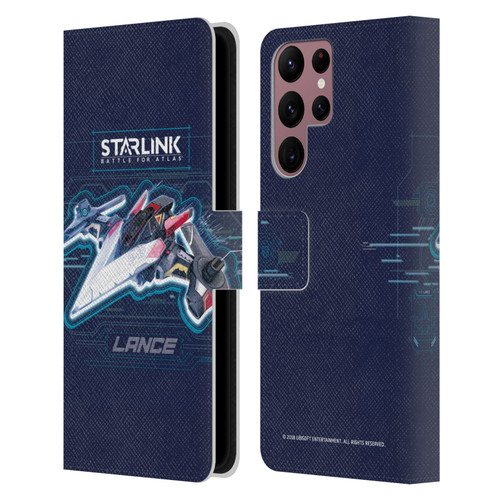 Starlink Battle for Atlas Starships Lance Leather Book Wallet Case Cover For Samsung Galaxy S22 Ultra 5G