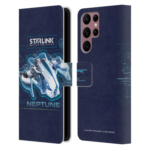 Starlink Battle for Atlas Starships Neptune Leather Book Wallet Case Cover For Samsung Galaxy S22 Ultra 5G
