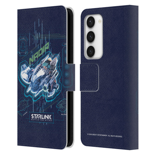 Starlink Battle for Atlas Starships Nadir Leather Book Wallet Case Cover For Samsung Galaxy S23 5G