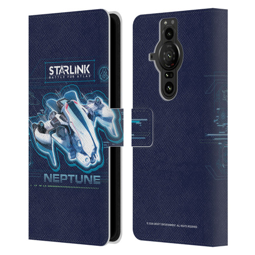 Starlink Battle for Atlas Starships Neptune Leather Book Wallet Case Cover For Sony Xperia Pro-I