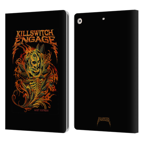 Killswitch Engage Band Art Quiet Distress Leather Book Wallet Case Cover For Apple iPad 10.2 2019/2020/2021