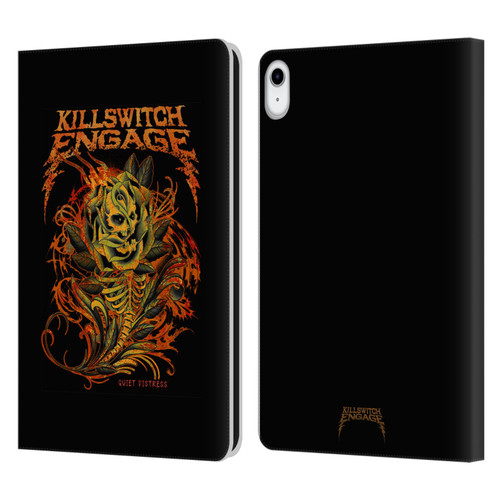Killswitch Engage Band Art Quiet Distress Leather Book Wallet Case Cover For Apple iPad 10.9 (2022)