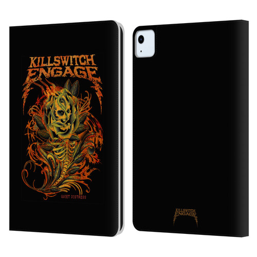 Killswitch Engage Band Art Quiet Distress Leather Book Wallet Case Cover For Apple iPad Air 2020 / 2022