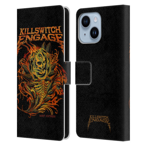 Killswitch Engage Band Art Quiet Distress Leather Book Wallet Case Cover For Apple iPhone 14 Plus