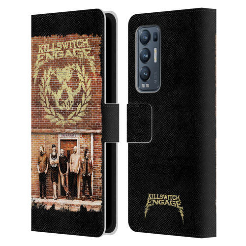 Killswitch Engage Band Art Brick Wall Leather Book Wallet Case Cover For OPPO Find X3 Neo / Reno5 Pro+ 5G