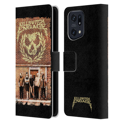 Killswitch Engage Band Art Brick Wall Leather Book Wallet Case Cover For OPPO Find X5 Pro