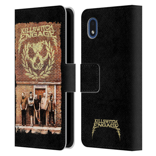 Killswitch Engage Band Art Brick Wall Leather Book Wallet Case Cover For Samsung Galaxy A01 Core (2020)