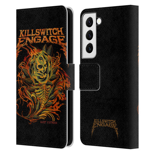 Killswitch Engage Band Art Quiet Distress Leather Book Wallet Case Cover For Samsung Galaxy S22 5G