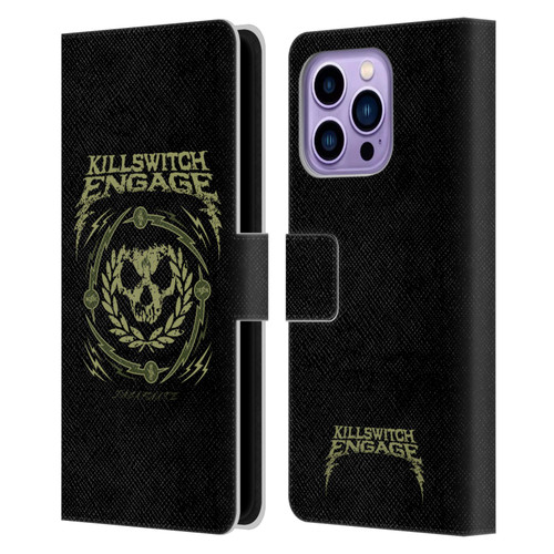 Killswitch Engage Band Logo Wreath Leather Book Wallet Case Cover For Apple iPhone 14 Pro Max