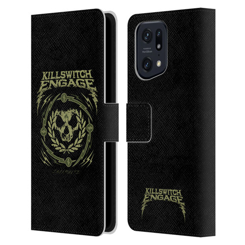 Killswitch Engage Band Logo Wreath Leather Book Wallet Case Cover For OPPO Find X5 Pro