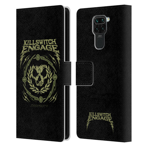 Killswitch Engage Band Logo Wreath Leather Book Wallet Case Cover For Xiaomi Redmi Note 9 / Redmi 10X 4G