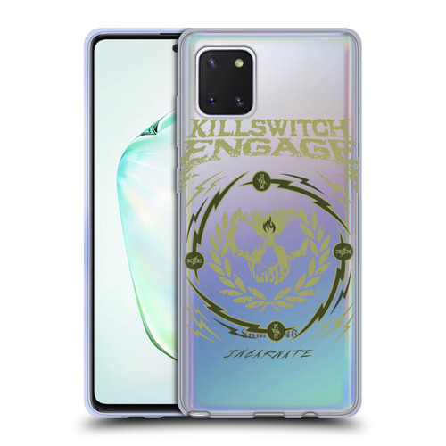 Killswitch Engage Band Logo Wreath Soft Gel Case for Samsung Galaxy Note10 Lite