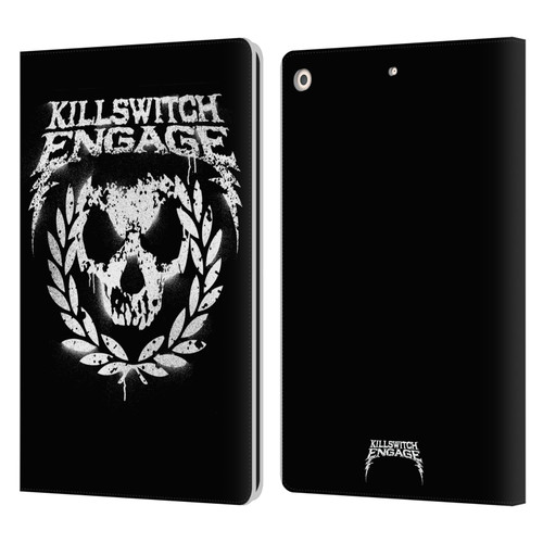 Killswitch Engage Tour Wreath Spray Paint Design Leather Book Wallet Case Cover For Apple iPad 10.2 2019/2020/2021
