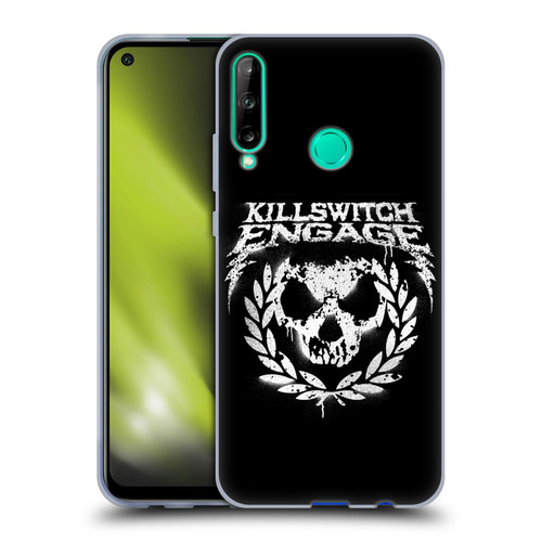 Killswitch Engage Tour Wreath Spray Paint Design Soft Gel Case for Huawei P40 lite E