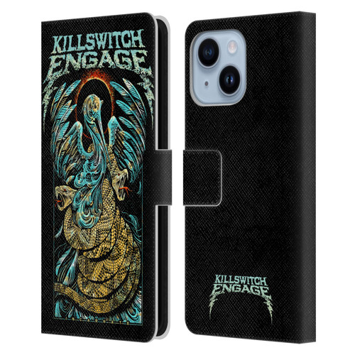 Killswitch Engage Tour Snakes Leather Book Wallet Case Cover For Apple iPhone 14 Plus