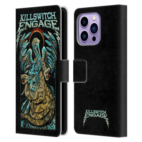Killswitch Engage Tour Snakes Leather Book Wallet Case Cover For Apple iPhone 14 Pro Max