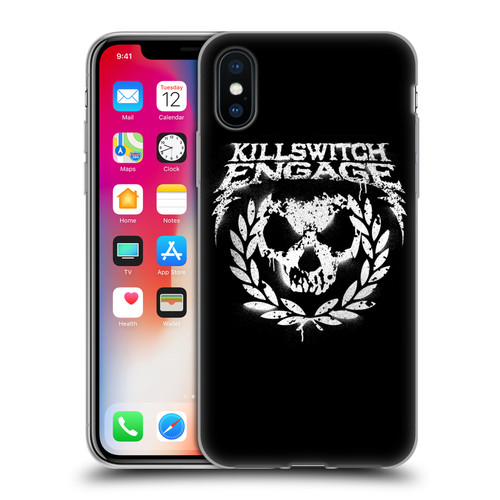 Killswitch Engage Tour Wreath Spray Paint Design Soft Gel Case for Apple iPhone X / iPhone XS