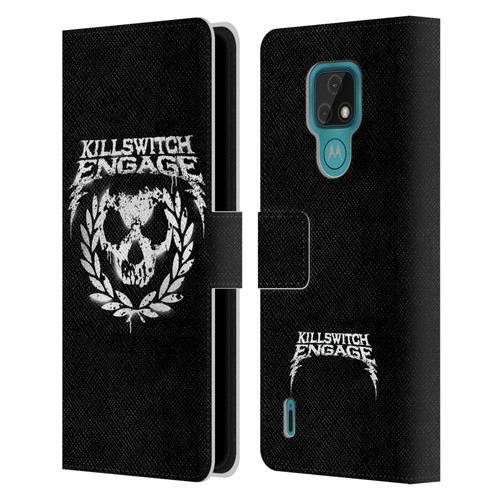 Killswitch Engage Tour Wreath Spray Paint Design Leather Book Wallet Case Cover For Motorola Moto E7