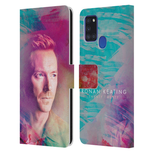 Ronan Keating Twenty Twenty Key Art Leather Book Wallet Case Cover For Samsung Galaxy A21s (2020)