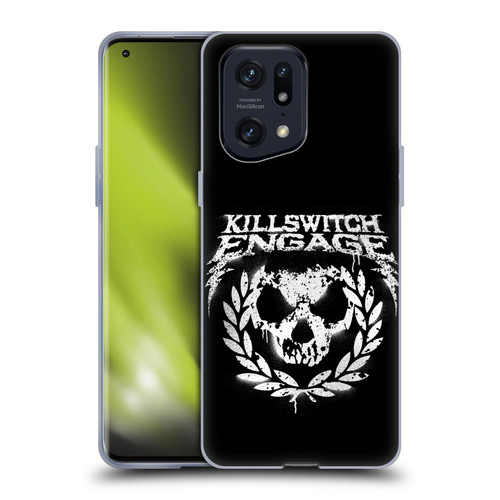 Killswitch Engage Tour Wreath Spray Paint Design Soft Gel Case for OPPO Find X5 Pro