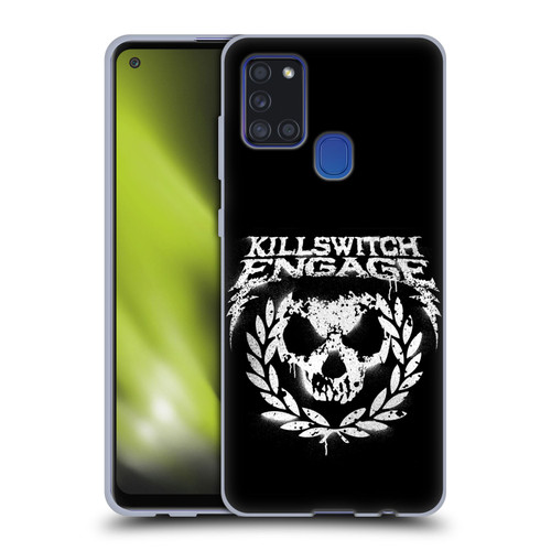 Killswitch Engage Tour Wreath Spray Paint Design Soft Gel Case for Samsung Galaxy A21s (2020)