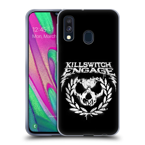 Killswitch Engage Tour Wreath Spray Paint Design Soft Gel Case for Samsung Galaxy A40 (2019)