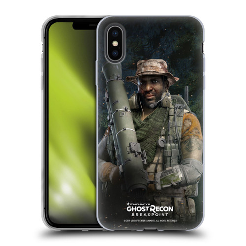 Tom Clancy's Ghost Recon Breakpoint Character Art Fixit Soft Gel Case for Apple iPhone XS Max