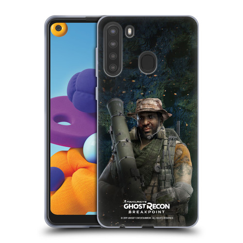 Tom Clancy's Ghost Recon Breakpoint Character Art Fixit Soft Gel Case for Samsung Galaxy A21 (2020)