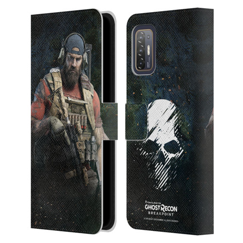 Tom Clancy's Ghost Recon Breakpoint Character Art Nomad Leather Book Wallet Case Cover For HTC Desire 21 Pro 5G