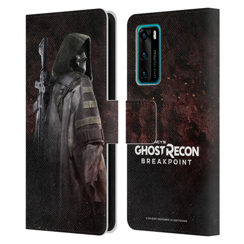 Tom Clancy's Ghost Recon Breakpoint Character Art Colonel Walker Leather Book Wallet Case Cover For Huawei P40 5G