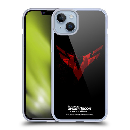 Tom Clancy's Ghost Recon Breakpoint Graphics Wolves Logo Soft Gel Case for Apple iPhone 14 Plus