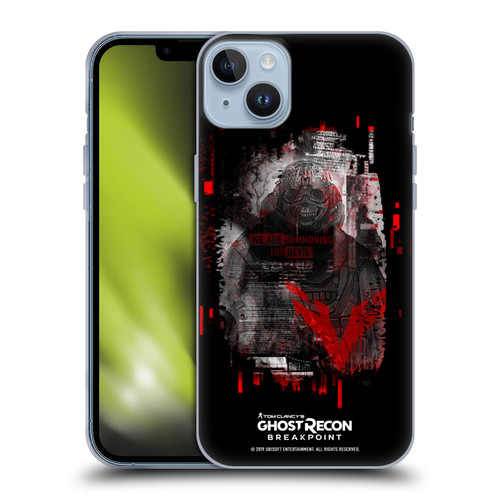 Tom Clancy's Ghost Recon Breakpoint Graphics Wolves Soft Gel Case for Apple iPhone 14 Plus