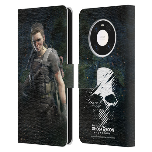 Tom Clancy's Ghost Recon Breakpoint Character Art Fury Leather Book Wallet Case Cover For Huawei Mate 40 Pro 5G