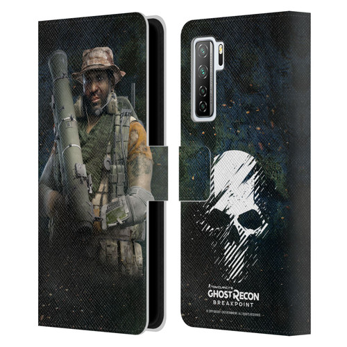 Tom Clancy's Ghost Recon Breakpoint Character Art Fixit Leather Book Wallet Case Cover For Huawei Nova 7 SE/P40 Lite 5G