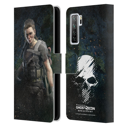 Tom Clancy's Ghost Recon Breakpoint Character Art Fury Leather Book Wallet Case Cover For Huawei Nova 7 SE/P40 Lite 5G