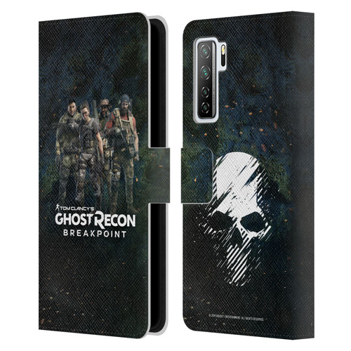 Tom Clancy's Ghost Recon Breakpoint Character Art The Ghosts Leather Book Wallet Case Cover For Huawei Nova 7 SE/P40 Lite 5G