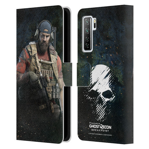 Tom Clancy's Ghost Recon Breakpoint Character Art Nomad Leather Book Wallet Case Cover For Huawei Nova 7 SE/P40 Lite 5G