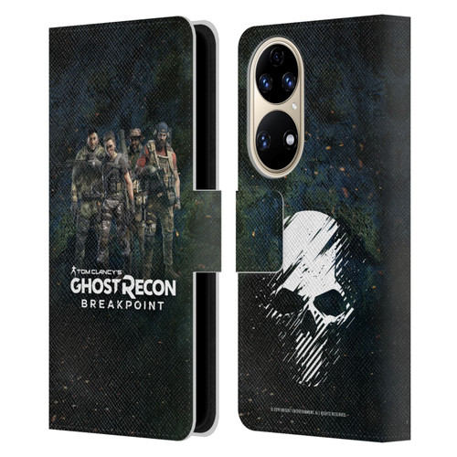 Tom Clancy's Ghost Recon Breakpoint Character Art The Ghosts Leather Book Wallet Case Cover For Huawei P50