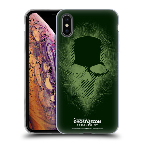 Tom Clancy's Ghost Recon Breakpoint Graphics Ghosts Logo Soft Gel Case for Apple iPhone XS Max