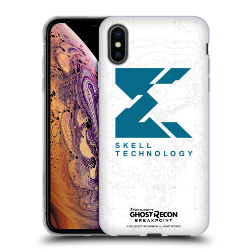 Tom Clancy's Ghost Recon Breakpoint Graphics Skell Technology Logo Soft Gel Case for Apple iPhone XS Max