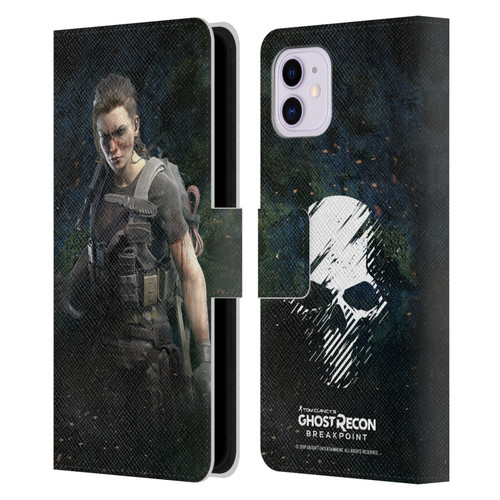 Tom Clancy's Ghost Recon Breakpoint Character Art Fury Leather Book Wallet Case Cover For Apple iPhone 11