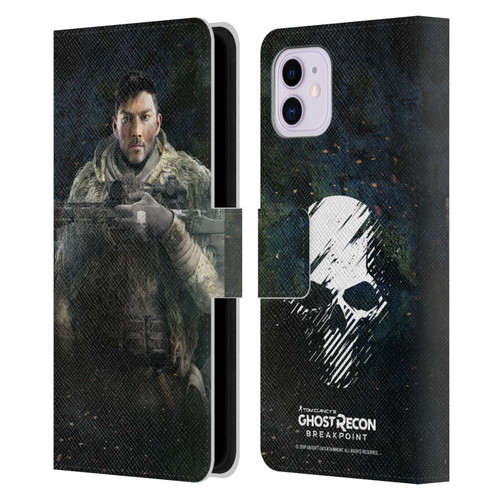 Tom Clancy's Ghost Recon Breakpoint Character Art Vasily Leather Book Wallet Case Cover For Apple iPhone 11
