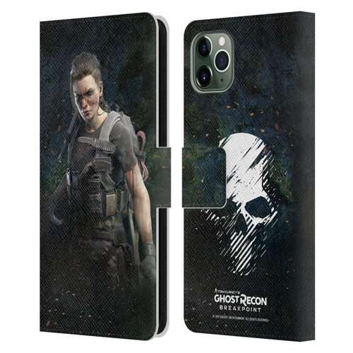 Tom Clancy's Ghost Recon Breakpoint Character Art Fury Leather Book Wallet Case Cover For Apple iPhone 11 Pro Max