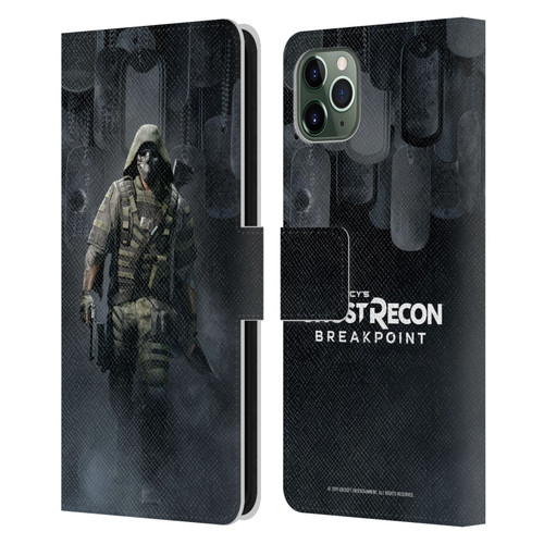 Tom Clancy's Ghost Recon Breakpoint Character Art Walker Poster Leather Book Wallet Case Cover For Apple iPhone 11 Pro Max