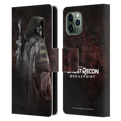 Tom Clancy's Ghost Recon Breakpoint Character Art Colonel Walker Leather Book Wallet Case Cover For Apple iPhone 11 Pro
